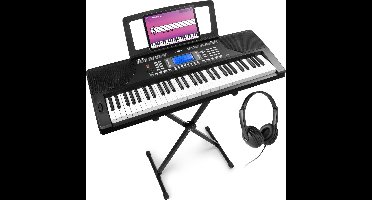 MAX Rhapsody61P keyboard set - inclusief standaard en koptelefoon - 61 aanslaggevoelige toetsen