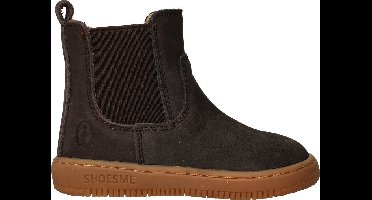 Shoesme Donkerbruin Chelsea Bootje - Sneakers Kinderen - Jongens - Dark Brown - Leer - Maat 20