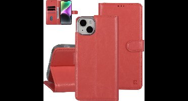 UNIQ Accessory Roze Pu Leer Book Case Telefoonhoesje voor Apple iPhone 14 Plus - Bescherming van Telefoon.
