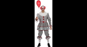Grijze, Gruwelijk Grijnzende Clown Halloween - Man