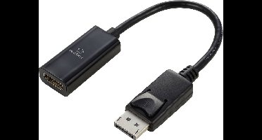 Renkforce RF-5596324 DisplayPort / HDMI Adapter [1x DisplayPort stekker - 1x HDMI-bus] Zwart 4K UHD 23 cm