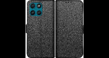 Just in Case hoesje geschikt voor Motorola Moto G57 / G57 Power / G67 Power Hoesje met Pasjeshouder - Bookcase Classic - Zwart