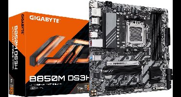 GIGABYTE B850M DS3H moederbord AMD B850 Socket AM5 micro ATX