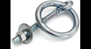 aanlegring met moer - vastzetring 12x120 mm - muurring - oogbout met moer