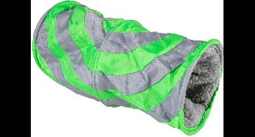 Duvo+ Speeltunnel groen grijs 35 cm voor konijnen cavia’s en fretten