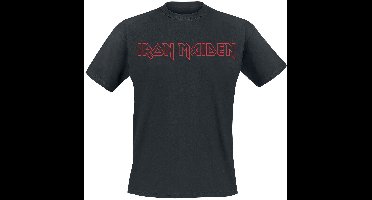 Iron Maiden Revised Logo Heren T-shirt - zwart - M