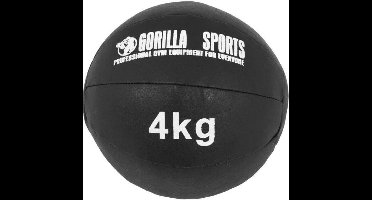 Gorilla Sports Medicijnbal - Medicine Ball - Kunstleer - 4 kg