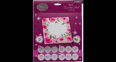 Crystal Card Kit | Diamond painting Floral Border