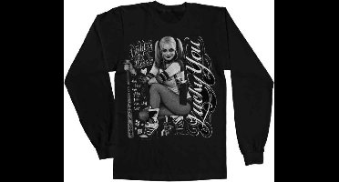 DC Comics Suicide Squad Longsleeve shirt -XL- Harley Quinn - Lucky You Zwart
