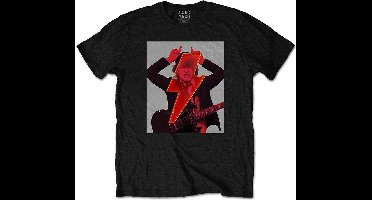AC/DC - Angus Finger Horns Heren T-shirt - M - Zwart