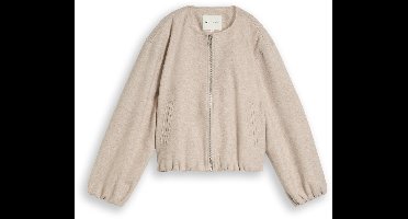 Tom Tailor Denim - Blouson in gemêleerde look - Maat M - atmosphere beige melange