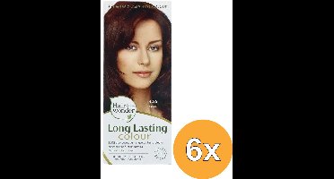 6x Hairwonder Long lasting colour 4.56 auburn (100 ml)