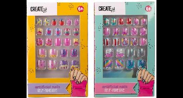 Create it! kunstnagels Candy Explosion zelfklevend nagelset multi.