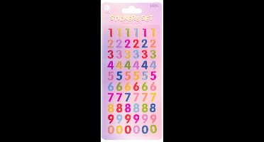 Grupo Erik - Enamelled 3D Number Stickers Sticker Set - Multicolours