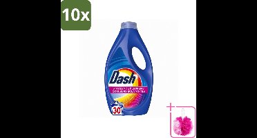 10 x Dash – Wasmiddel – Color – 1350 ml - Bulkverpakking - Kleurbehoud - Douchemop - Vlekverwijdering