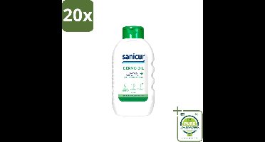 20 x Sanicur – Bad & Douchegel – Dermo-Oil – 300 ml - Grootverpakking - Vaatwasstrips - Bad En Douchegel - Droge Huid - Gevoelige Huid - Voedende Badgels - Huidbarrière