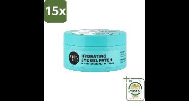 15 x Organic Shop - Eye Gel Patch Blue Matcha & Hyaluronic Acid - Verfrissend en Hydraterend - 60 Patches - Wasstrips - Oogverzorging - Oogpatches - Hydraterende Oogcrème - Oogverzorging Voor Gevoelige Huid - Anti-oudering