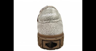 Palladium Ace Low Mix LTH Wild Pony Sneakers Wit/Bruin Leer en Textiel Dames - Wit/Bruin - 40
