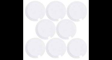 MAUL Magneet MAULpro rond 8 stuks 0,17 kg kunststof Ferriet bruchsicher erodiert lackiert Ø 1.5 x 0.75 cm wit