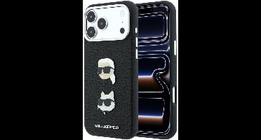 Karl Lagerfeld Backcover hoesje voor iPhone 18 Pro Max en iPhone 17 Pro Max - PU harde behuizing - Zwart