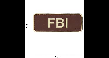 101 Inc Embleem 3D Pvc Fbi Bruin  17044