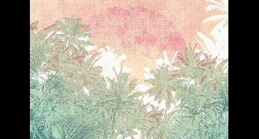 Komar Heritage | palmbomen | roze, groen | fotobehang op vlies 400x280cm