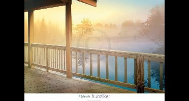 Kunstdruk Steve Hunziker - Lodge Deck 91x66cm