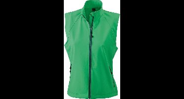 James and Nicholson Dames/dames Softshell Vest (Groen)