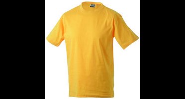 James and Nicholson Unisex Zware Ronde Tee (Goudgeel)