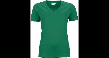 James and Nicholson Dames/dames Actief V Hals T-Shirt (Groen)