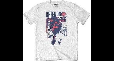 Green Day - Patriot Witness Heren T-shirt - 2XL - Wit
