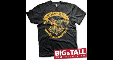 Harry Potter Hogwarts Crest Big & Tall T-shirt Zwart