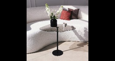 Skye Decor, Salontafel, Dior - Black, Gehard glas, Zwart, 60 x 45 x 50 cm