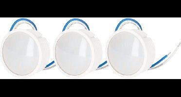 Kobi LED inbouwspot - 6.5W - 600lm - 4000K Neutraal Wit - 230V - Ø50mm - Voor keuken, gang en plafondspots - LED module - 3 stuks