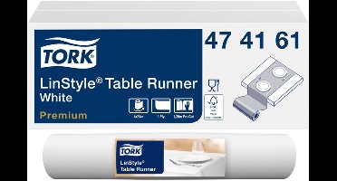 Tafelloper tork linstyle premium 20 vel wit | 4 stuks