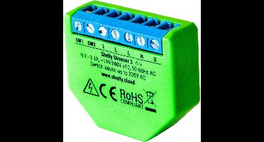 Shelly Dimmer 2 - Dimmer - Binnen - 200W - Groen