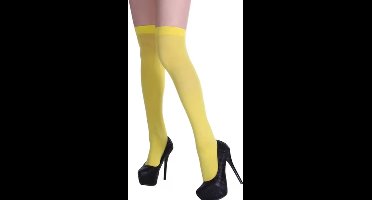 Scoby - Overknee Sokken - Gele Sokken - Kousen - Unisex - Socks - Maat 37-43 - 54CM