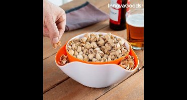 InnovaGoods - 2 in 1 Aperitiefschaaltjes / kommetjes - 2 schaaltjes van verschillende vorm en afmeting