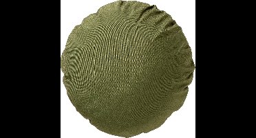 Dutch Decor - SOL - Buitenkussen rond Ø40 cm - waterafstotend en uv-bestendig - Olive Branch - groen