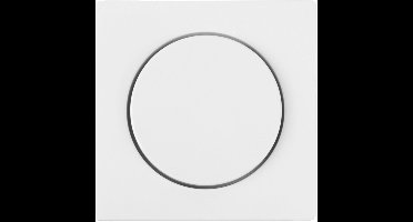 Merten System M Centraalplaat - Inbouwmontage - Met Ronde Bedieningsknop - Geschikt voor Dimmer - Kunststof Afdekking - CE Markering - 2 Jaar Garantie - Kleur Polarwit