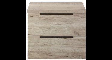 Seville Badmeubelset 60 cm - Wastafelblad Craft Oak Edge Greep