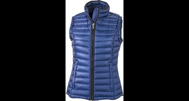 James and Nicholson Vrouwen/dames Quilted Down Vest (Inkt blauw/zwart)