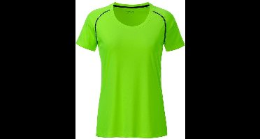 James and Nicholson Dames/Dames Sport T-Shirt (Helder groen/zwart)
