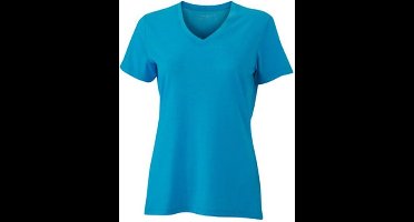 James and Nicholson Dames/dames Heather T-Shirt (Turkoois Melange)