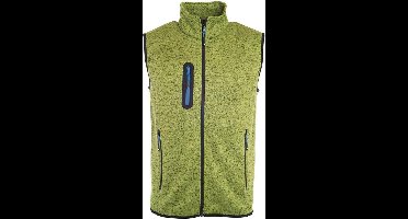 James and Nicholson Heren Gebreid Vlies Vest (Kiwi Melange/Royal)