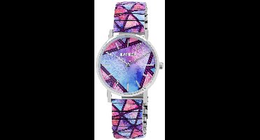 Raptor Herenhorloge siliconen JW20204 met echte leren band, 5ATM, basic, modern, zakelijk