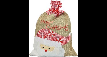 Jute tas, jute tas Kerstmis, cadeautas groot 50×35cm