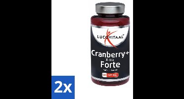2 x Lucovitaal - Supplement - Cranberry X-tra - Lactobacillus - 120 Capsules - Blaas - Urinewegen - Darmflora - Vitamine C - Cranberry