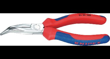 Knipex 25 25 160 Radiotang gebogen + Zijsnijder 160mm