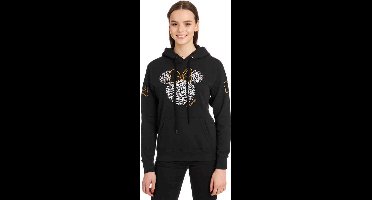 Mickey Mouse Minnie Maus - Love Dames Trui met capuchon - zwart - XXL